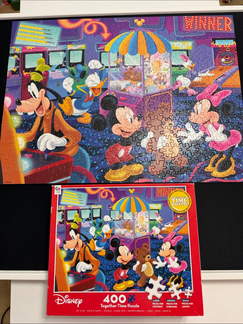 Disney Mickey & Friends Arcade Puzzle - Purple, Pink, Blue, Yellow